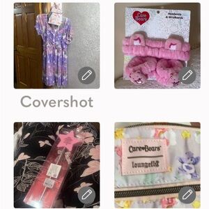 CareBear Dress 3X/Loungefly💕bag🧸💜+lipgloss wand 9”+Care🐻wristband/headband NOC